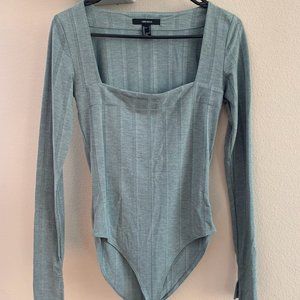Forever 21 Teal Long Sleeve Body Suit - Size S - never worn